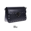 Sauvage leather crossbody bag - with studs