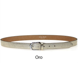Belt in laminated leather