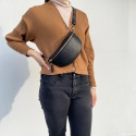 small simple leather belt bag