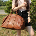 Maxisize leather travel bag
