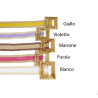 Belt in elastic raffia fabric