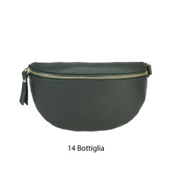 small simple leather belt bag
